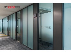 大连斯蒂恩办公室明框双层玻璃隔断图2