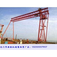 云南昆明80吨30米龙门吊整体外观及制造工艺
