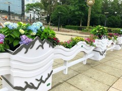 湖州花箱,上海高架桥花箱,浙江护栏花箱,杭州公园椅,湖州栏杆图1