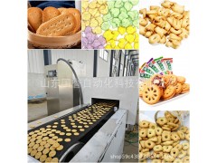 韧性饼干生产线 曲奇饼干机 动物卡通图案 夹心饼干成型机图3