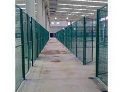 车间仓库可移动护栏网 工厂仓库临时隔断防护网 黄色车间隔离网图3