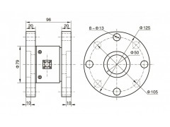 NTJN-3双法兰静态扭矩传感器 静态扭力传感器 静扭传感器图2