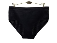 欧美跨境外贸大码女士内裤 厂家现货批发 纯色透气舒适大码妈咪裤图2