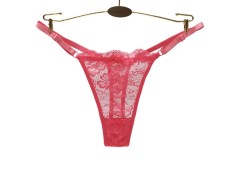 厂家跨境外贸蕾丝内裤女 情趣低腰性感可调节细带棉档女士丁字裤图3