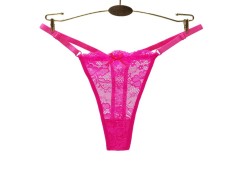厂家跨境外贸蕾丝内裤女 情趣低腰性感可调节细带棉档女士丁字裤图2
