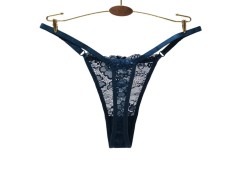 厂家跨境外贸蕾丝内裤女 情趣低腰性感可调节细带棉档女士丁字裤图5