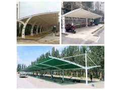 浦东新区别墅车棚工程-电动推拉篷-膜结构小轿车雨蓬专业安装图2